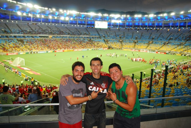 Pablo, Leandro i Cristian a Maracana