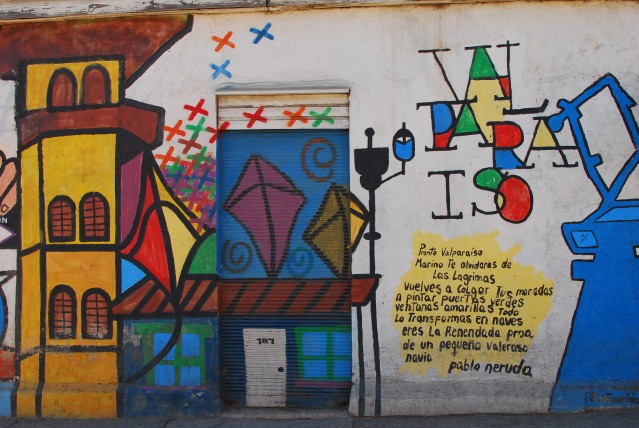 Mural Valparaiso Neruda